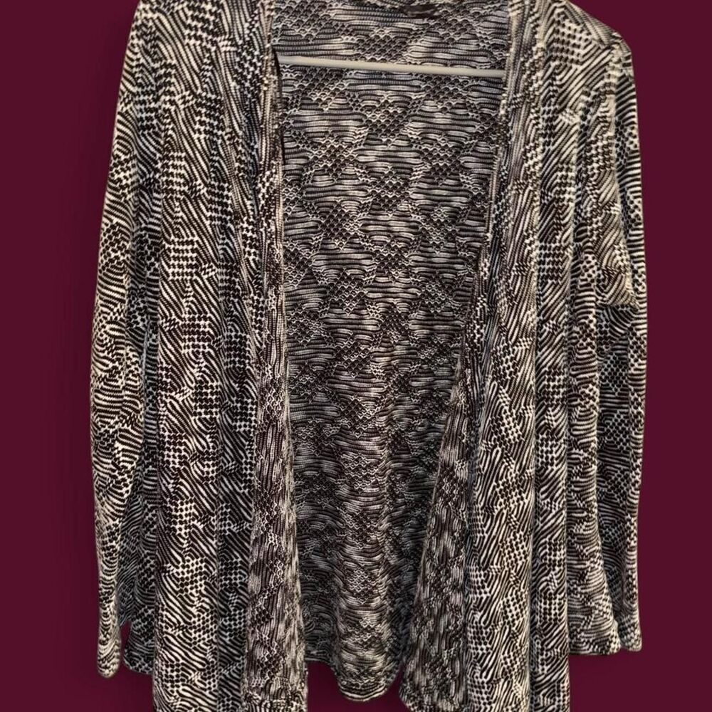 Unbranded Women's Grey and Black Cardigan